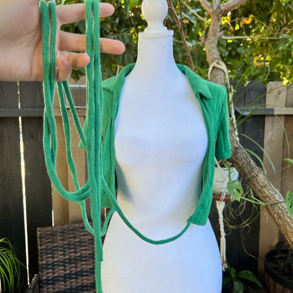 Green matching separates pants set - Picture 7 of 8